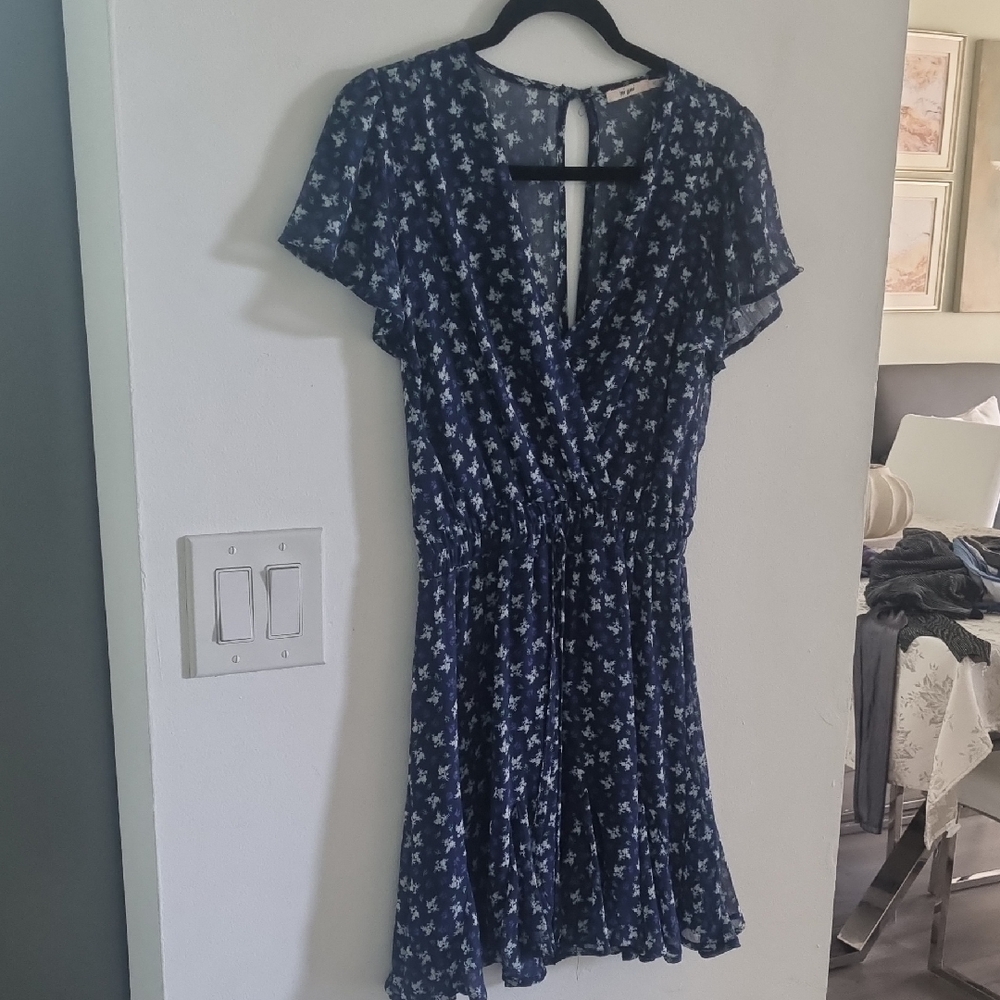 Floral Blue Dress